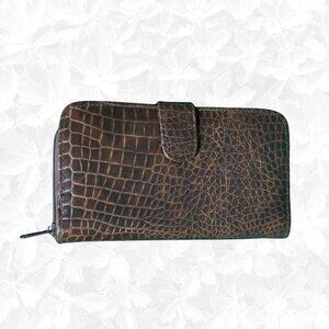 Vintage 1950s Leather Look Clutch Purse